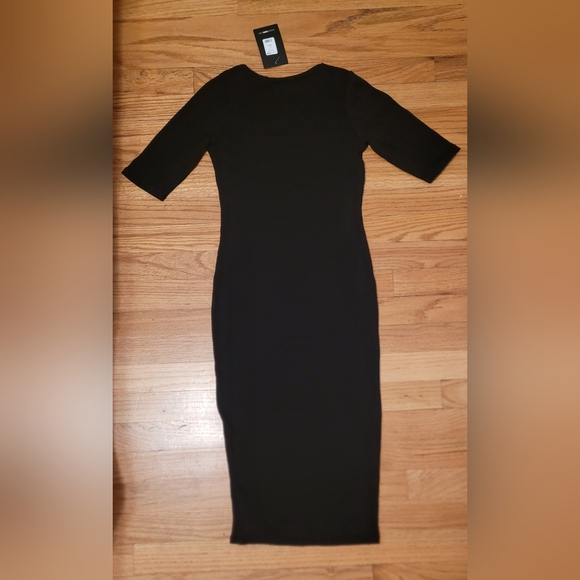 Fashion Nova "A Little Bossy Midi Dress" Black- Size: Small- NEW with Tags!!!! - Picture 11 of 11